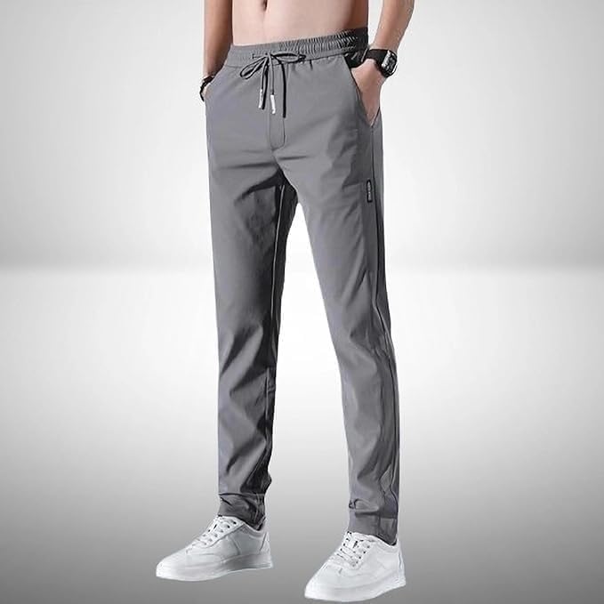 PREMIUM MEN'S HIGH STRETCH SKINNY LYCRA PANTS(Black & Gray)Buy1 Get 1 Free