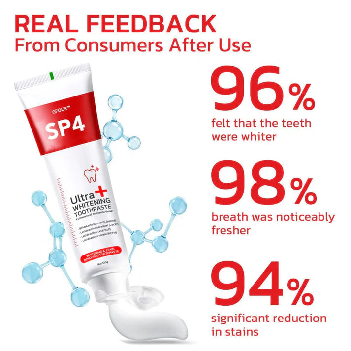 Sp-4 probiotic whitening toothpaste, Teeth Whitener Toothpaste, Natural Tooth Whitener
