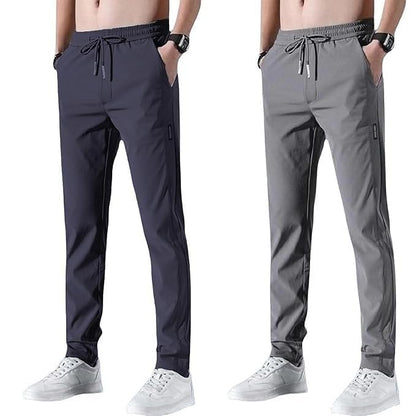 PREMIUM MEN'S HIGH STRETCH SKINNY LYCRA PANTS(Black & Gray)Buy1 Get 1 Free