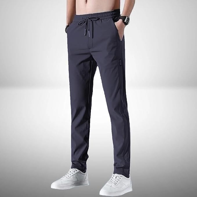 PREMIUM MEN'S HIGH STRETCH SKINNY LYCRA PANTS(Black & Gray)Buy1 Get 1 Free