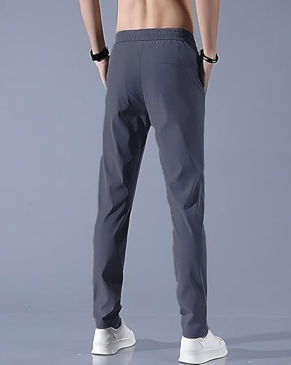 PREMIUM MEN'S HIGH STRETCH SKINNY LYCRA PANTS(Black & Gray)Buy1 Get 1 Free